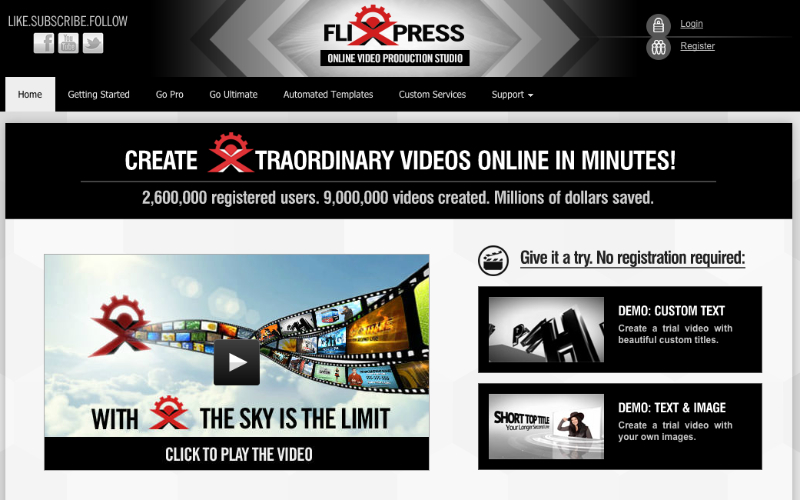 Online video creation studio - create high-end video and animation online